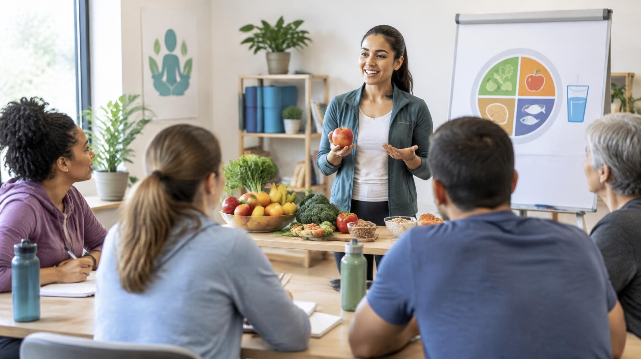 person in health workshop