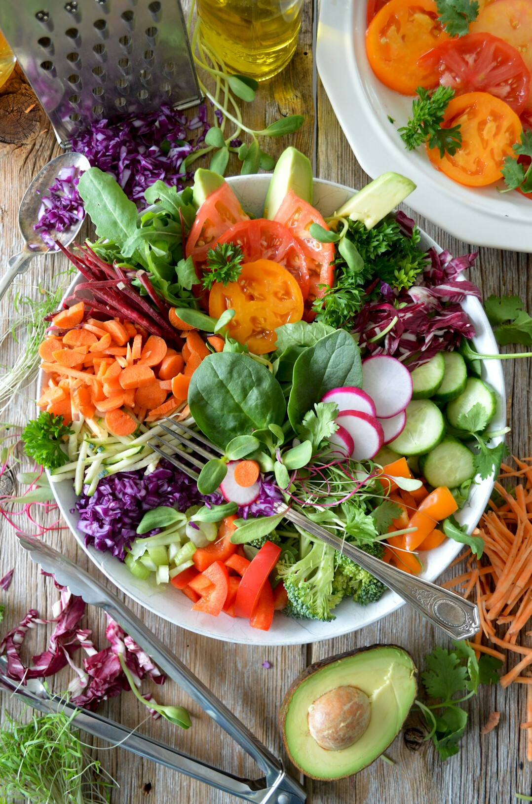 healthy meal with vegetables